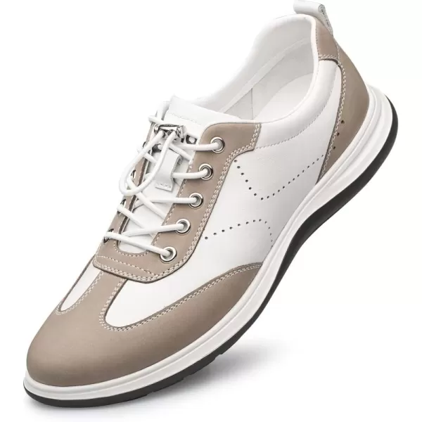 ZRO Mens Fashion Sneakers ColorBlocking Style Casual Shoes for Men 22 ModelBrown