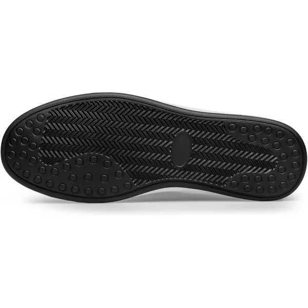 Mens Genuine Leather no tie Sneakers Recreational Shoes for Men 22 ModelBlack
