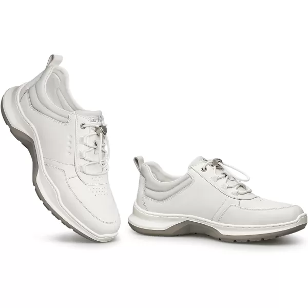 Mens fashion Sneakers Genuine Leather Simple Design easy walking shoes YF1823 24 SpringWhite