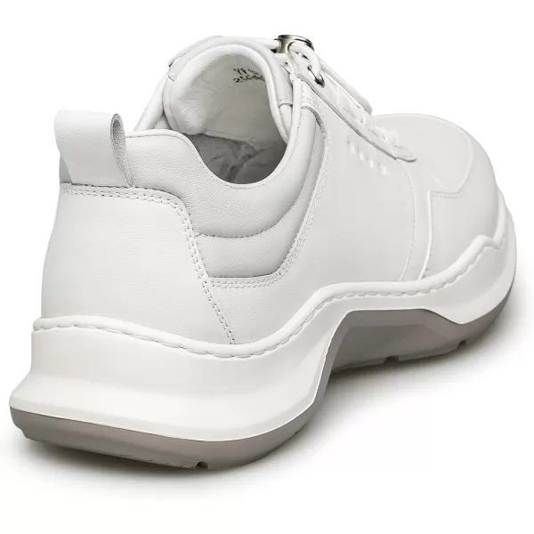 Mens fashion Sneakers Genuine Leather Simple Design easy walking shoes YF1823 24 SpringWhite