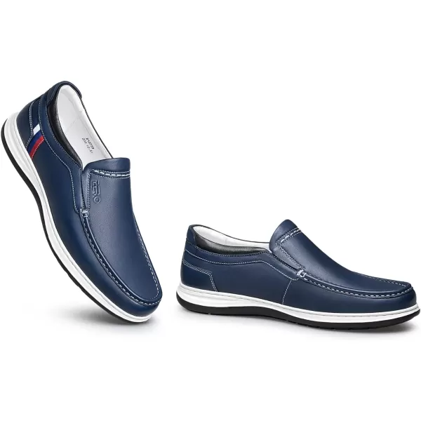 ZRO Mens R739 Moc Toe Casual LoaferBlue