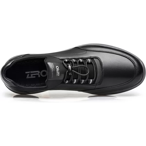 ZRO Mens Toggle Laces Lightweight Fashion SneakersBlack