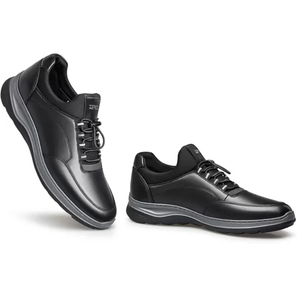 ZRO Mens Toggle Laces Lightweight Fashion SneakersBlack