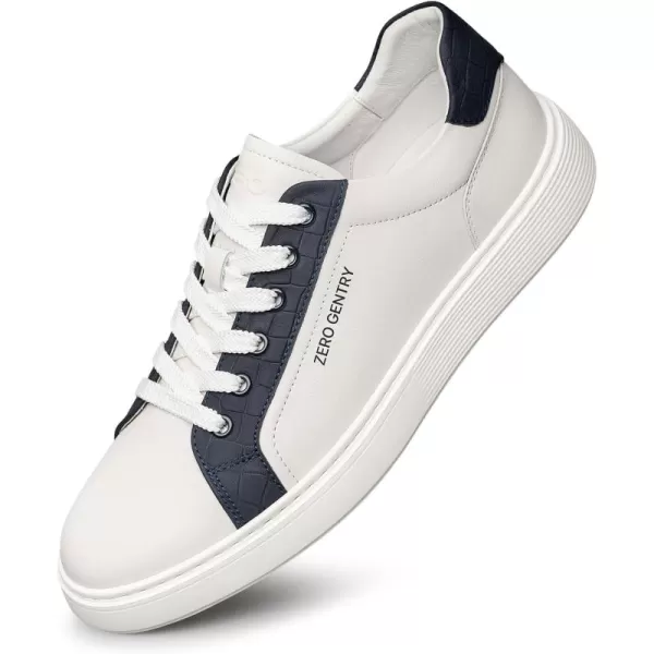 Mens Sneakers Simple Casual Leather Flat Shoes for Men SF1811 24 SpringBlue