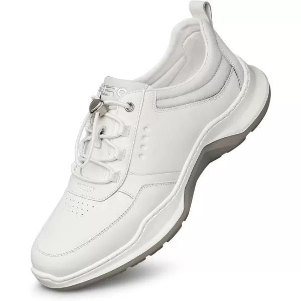 Mens fashion Sneakers Genuine Leather Simple Design easy walking shoes YF1823 24 SpringWhite