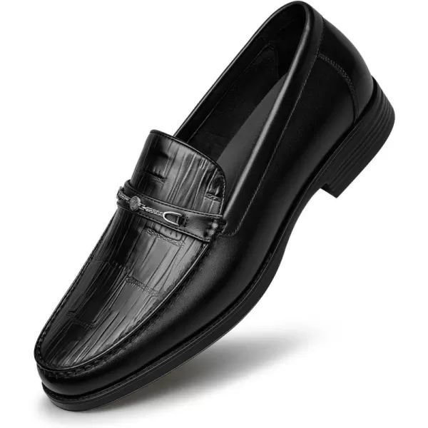 ZRO Mens Loafers ampamp Slipons for Wedding Party with horesbit Wide Width B1316323 SpringBlack