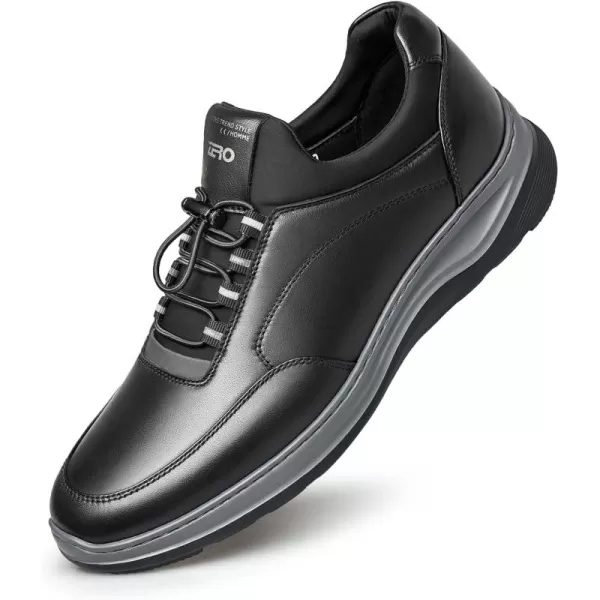 ZRO Mens Toggle Laces Lightweight Fashion SneakersBlack