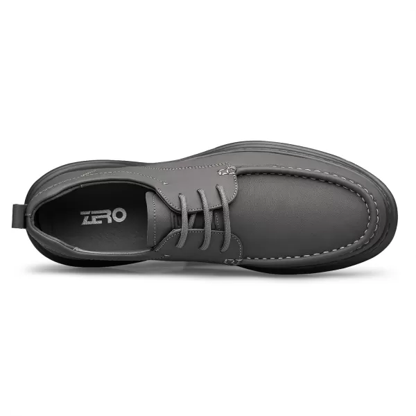 Mens Stylish Athletic Shoes  Genuine Leather Casual Soft Rubber Outsole D33395X 23 WinterGrey