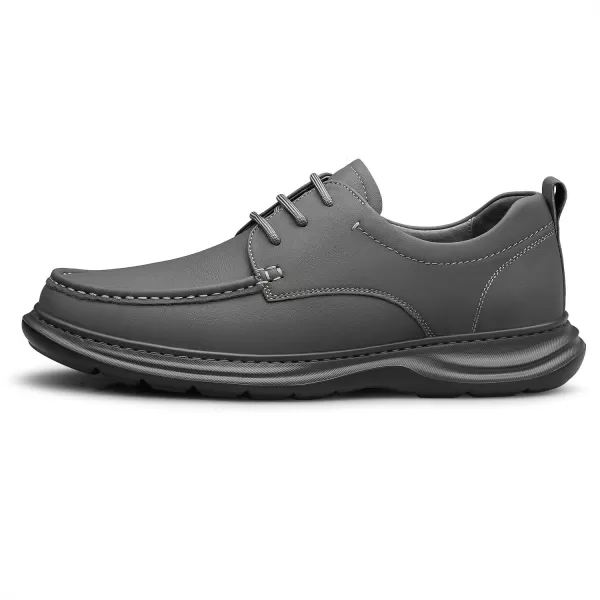 Mens Stylish Athletic Shoes  Genuine Leather Casual Soft Rubber Outsole D33395X 23 WinterGrey