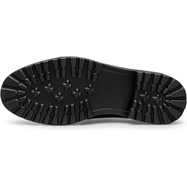 ZRO Mens Loafers ampamp Slipons Thick Bottom Anti Slip Leather D1318623 SpringBlack