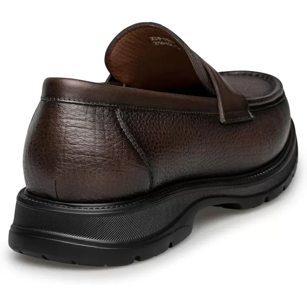 ZRO Mens Penny Loafers Casual Leather Shoes for Men XDF1837 24 SpringBrown