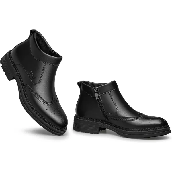 ZRO Mens Winter Snow Loafers Slip on Keep Warm Wide A1225836TDWinterBlack