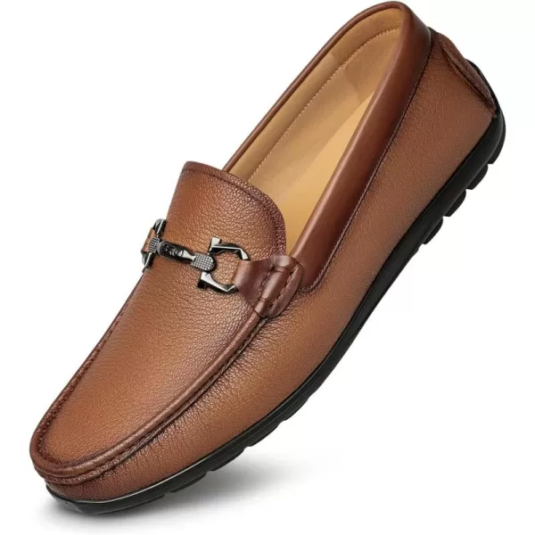 Mens Loafers Genuine Leather NonSlip NF1887 24 SpringBrown