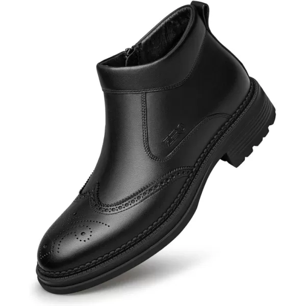 ZRO Mens Winter Snow Loafers Slip on Keep Warm Wide A1225836TDWinterBlack