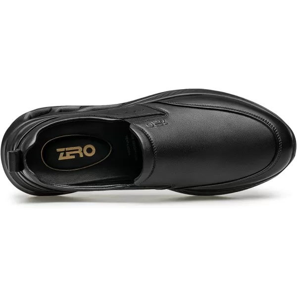 imageMens Loafers Genuine Leather Argyle Pattern Wide RF1928 24 SpringBlack