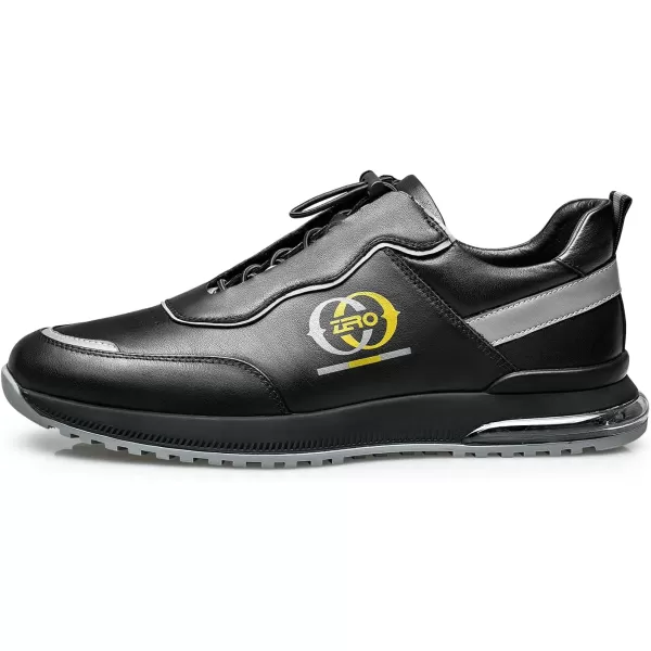 imageZRO Mens Y891 Toggle Laces Casual Fashion SneakersBlack