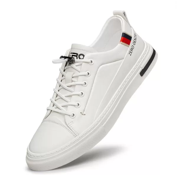 imageMens Sneakers  PullOn Laces Convenient Genuine Leather S33523 23 WinterWhite