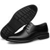 imageZRO Mens Light Luxury Soft Fashion Business Casual Shoes Lightweight and Comfortable Lace up Four Seasons Versatile Mens Formal ShoesBlack