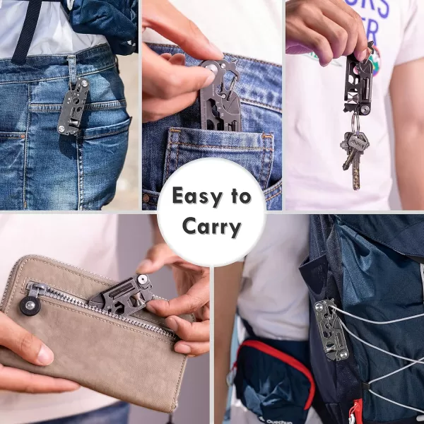 FLEXTAILGEAR Foldable Multi Tool Card Size with Knife Gadget Wallet Set Pocket Kit Camping Outdoor Multitools Accessories for Every Day Carry