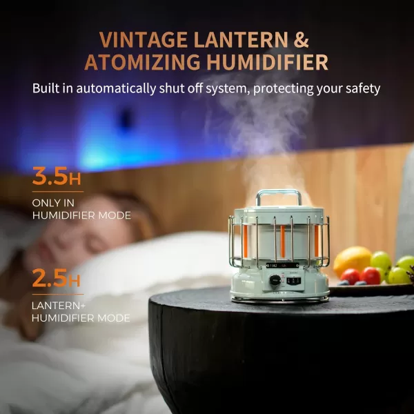 FLEXTAILGEAR MAX Lantern Rechargeable Camping Lantern 9600mAh Battery3in1 Vintage Flame Light Flame Mode ampamp Humidification Mode Portable Lantern for Patio Hiking Camping Bedroom