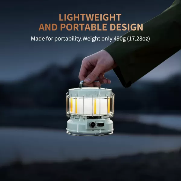 FLEXTAILGEAR MAX Lantern Rechargeable Camping Lantern 9600mAh Battery3in1 Vintage Flame Light Flame Mode ampamp Humidification Mode Portable Lantern for Patio Hiking Camping Bedroom