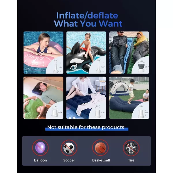 FLEXTAILGEAR MAX Pump 2020 Portable Air Pump with 3600mAH Battery USB Rechargeable Air PumpQuick Inflate Deflate for Sleeping Pads Air Mattress Pool Toys Floats Swimming Ring Air Bed GreenMP2020 Dark Black