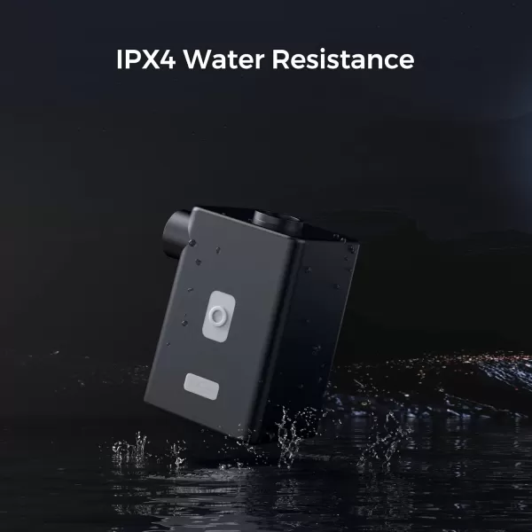 FLEXTAILGEAR  MAX Pump Plus Portable Air Pump with 3600mAh Battery USB Rechargeable Lightwight Air Pump to Quick Inflate Deflate for Pool Floats Air Bed Air Mattress Swimming Ring WhiteBlack