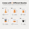 imageFLEXTAILGEAR Max Pump 3 Portable Air Pump for Inflatables 5Kpa Electric Air Pump 500Lmin Air Mattress Pump with Camping Light for Inflatable Pillows Swim Rings Storage Bags Air MattressesBoatsOrange