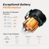imageFLEXTAILGEAR Max Pump 3 Portable Air Pump for Inflatables 5Kpa Electric Air Pump 500Lmin Air Mattress Pump with Camping Light for Inflatable Pillows Swim Rings Storage Bags Air MattressesBoatsBlack
