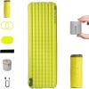 imageFLEXTAILGEAR Portable Sleeping Pad with Electric Air Pump 35 RValue Self Inflating Sleeping Pad Ultralight Air Mattress for Camping Backpacking Hiking Travel RegularTwin