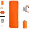 imageFLEXTAILGEAR Portable Sleeping Pad with Electric Air Pump 56 RValue Self Inflating Sleeping Pad Ultralight Air Mattress for Camping Backpacking Hiking Travel LargeTwin
