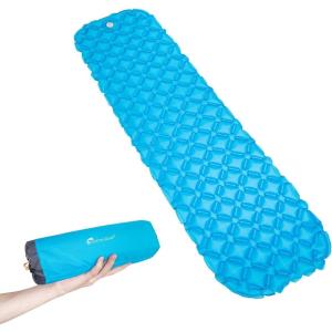 imageFLEXTAILGEAR Ultralight Camping Air Mattress Compact Air Sleeping Pad for Camping Backpacking Hiking  Tested 33 RValue Perfect for Sleeping Bags and Hammocks