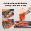 imageFLEXTAILGEAR 5KPa Air Mattress Pump1000Lmin Ultra Large Air Flow Air Pump for Inflatables Rechargeable Inflatable Bed Pumps Electric Air Pump for Kayaking Air Beds Sleeping Pads Pool FloatsOrange
