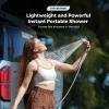 imageFLEXTAILGEAR Tiny Shower Portable Shower for Camping Rechargeable Camping Outdoor Shower Portable Shower Pump for Hiking Waterproof Outdoor Camp Pump Car wash Pet Cleaning Beach Vacations
