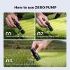 imageFLEXTAILGEAR Zero Pump Air Pump for Inflatables 12 oz UltraMini Electric air Pump Portable Air Mattress Pump Rechargeable Air Pump for Pool Floats Air Bed Air Mattress