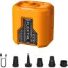 imageFLEXTAILGEAR 5KPa Air Mattress Pump1000Lmin Ultra Large Air Flow Air Pump for Inflatables Rechargeable Inflatable Bed Pumps Electric Air Pump for Kayaking Air Beds Sleeping Pads Pool FloatsOrange