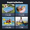 imageFLEXTAILGEAR Electric Air Pump for Inflatables 300Lmin Portable Air Pump with 1600mAh Battery Rechargeable Air Mattress Pump Inflatable Bed Pump for Pool Floats Sleeping Pad Swimming RingWhite