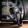 imageFLEXTAILGEAR Tire Inflator Portable Air Compressor Knob Pressure Control with 25D Curved Screen Fast Air Compressor for Car Bike ampamp Inflatables  Rechargeable Air Pump with LED Display ampamp Auto Stop
