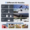 image:imageFLEXTAILGEAR 4kPa Air Pump for Inflatables Portable Air Mattress Pump Mini Camping Air Pump Rapid InDeflation with 180 Lmin Airflow for Sleeping Pads Pool FloatSwimming Ring Vacuum Storage Bagsblack