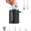 image:imageFLEXTAILGEAR 4kPa Air Pump for Inflatables Portable Air Mattress Pump Mini Camping Air Pump Rapid InDeflation with 180 Lmin Airflow for Sleeping Pads Pool FloatSwimming Ring Vacuum Storage Bagsblack