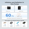 image:imageFLEXTAILGEAR 4kPa Air Pump for Inflatables Portable Air Mattress Pump Mini Camping Air Pump Rapid InDeflation with 180 Lmin Airflow for Sleeping Pads Pool FloatSwimming Ring Vacuum Storage Bagswhite