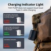 image:imageFLEXTAILGEAR 4kPa Air Pump for Inflatables Portable Air Mattress Pump Mini Camping Air Pump Rapid InDeflation with 180 Lmin Airflow for Sleeping Pads Pool FloatSwimming Ring Vacuum Storage Bagsorange