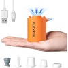 image:imageFLEXTAILGEAR 4kPa Air Pump for Inflatables Portable Air Mattress Pump Mini Camping Air Pump Rapid InDeflation with 180 Lmin Airflow for Sleeping Pads Pool FloatSwimming Ring Vacuum Storage Bagsorange