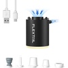 image:imageFLEXTAILGEAR 4kPa Air Pump for Inflatables Portable Air Mattress Pump Mini Camping Air Pump Rapid InDeflation with 180 Lmin Airflow for Sleeping Pads Pool FloatSwimming Ring Vacuum Storage Bagsblackcamping light