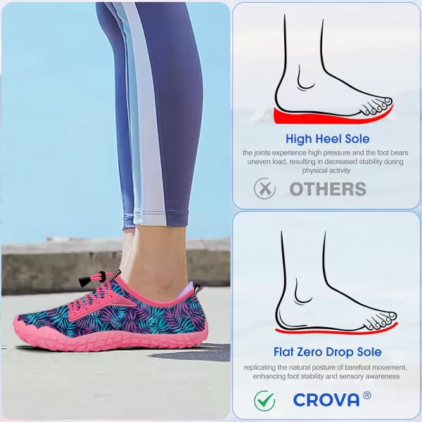 Builtin Heel Grips Water Shoes for Kids Girls Boys Hiking Wide Barefoot Swim Beach Pool Big KidEnthusiastic Seaweeds