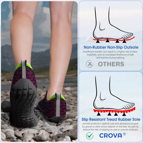 Builtin Heel Grips Water Shoes for Kids Girls Boys Hiking Wide Barefoot Swim Beach Pool Big KidMagic Honeycomb