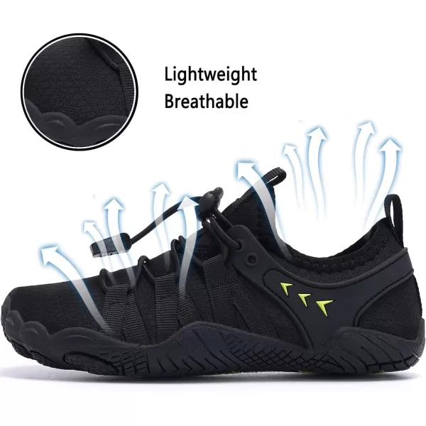 Quickshark Kids Water Shoes Boys Girls Barefoot Aqua Socks Outdoor Indoor Quick Dry Sandals Lightweight Slip On Walking Sneakers for Beach Pool Swim Little KidBig Kid9black