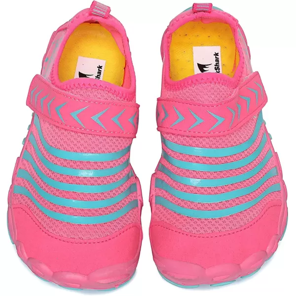 Quickshark Kids Water Shoes Boys Girls Barefoot Aqua Socks Outdoor Indoor Quick Dry Sandals Lightweight Slip On Walking Sneakers for Beach Pool Swim Little KidBig Kid1pink