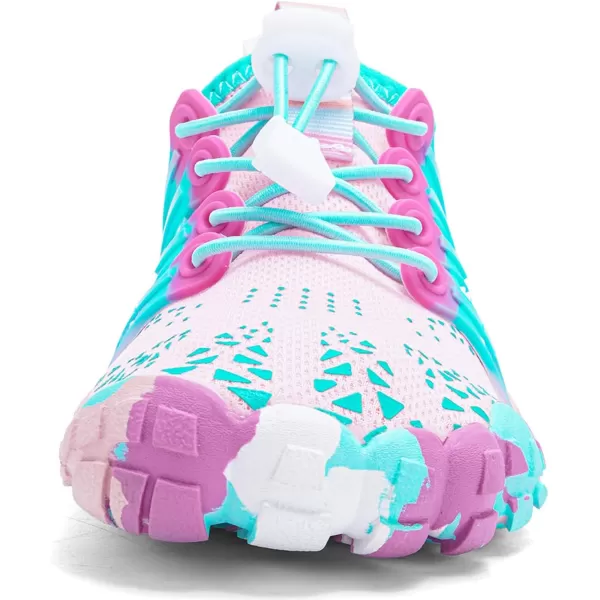 Quickshark Kids Water Shoes Boys Girls Barefoot Aqua Socks Outdoor Indoor Quick Dry Sandals Lightweight Slip On Walking Sneakers for Beach Pool Swim Little KidBig Kid10pink