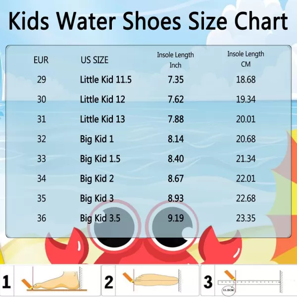 Quickshark Kids Water Shoes Boys Girls Barefoot Aqua Socks Outdoor Indoor Quick Dry Sandals Lightweight Slip On Walking Sneakers for Beach Pool Swim Little KidBig Kid7bluePink